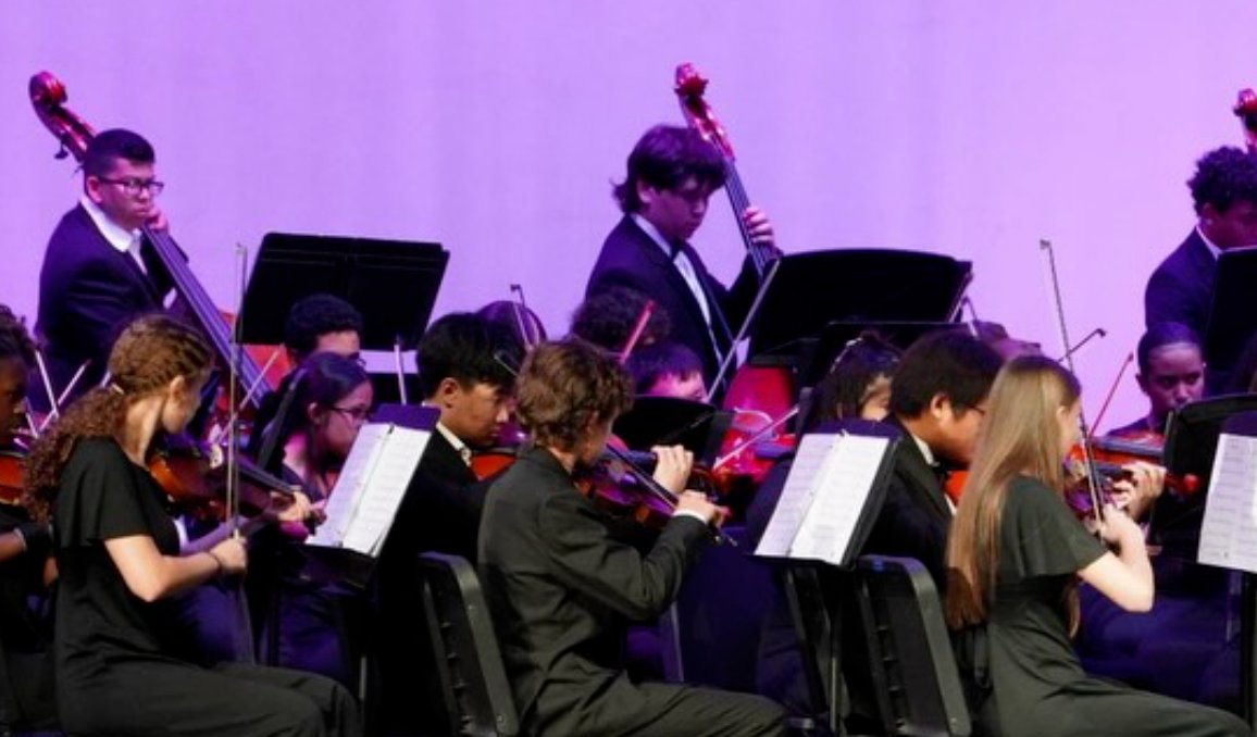 Concert Orchestra close-up during Fall Concert