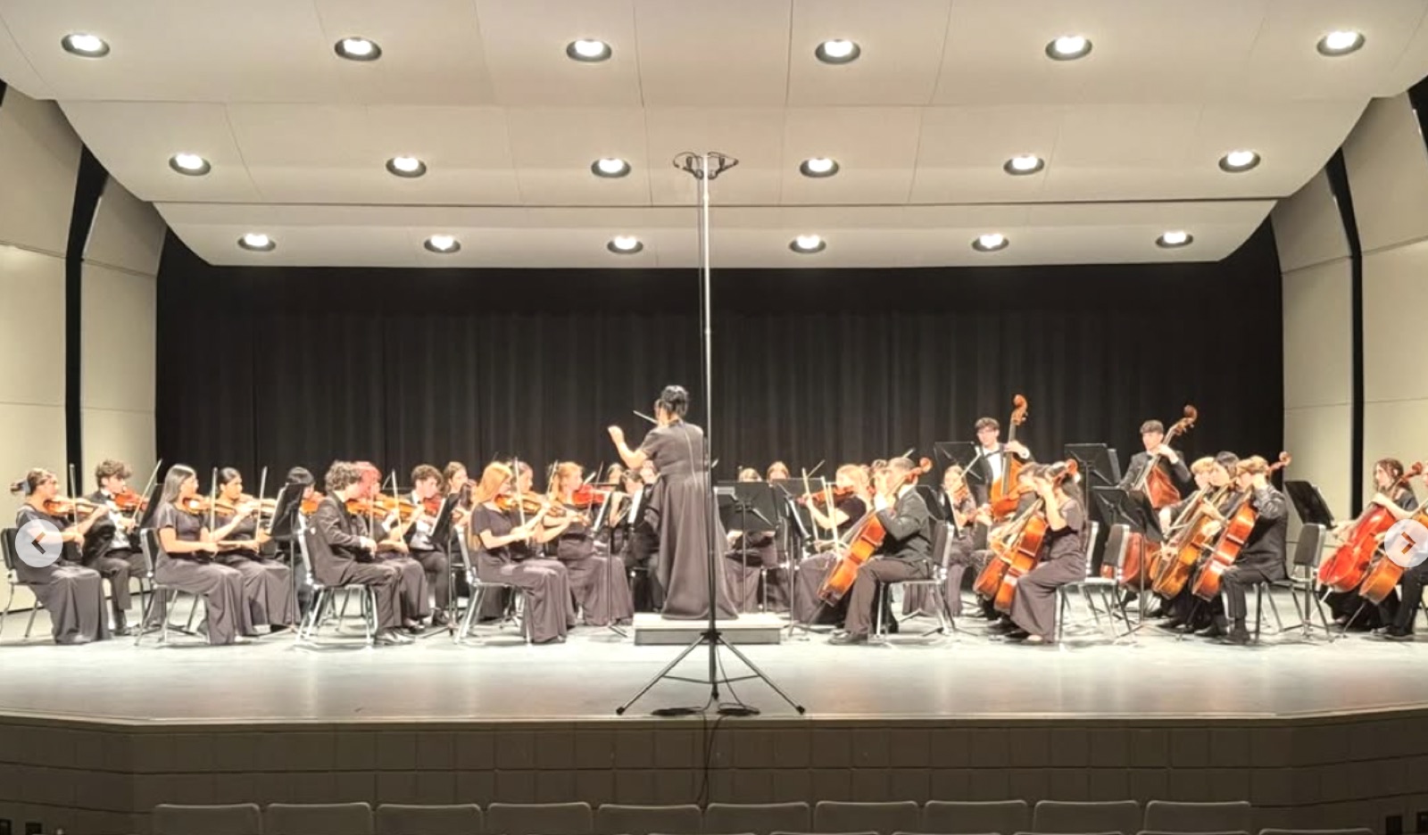 Chamber Orchestra performing on stage at State MPA